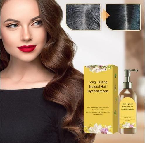 Long Lasting Natural Hair Dye Shampoo 100ML (Pack of 2)